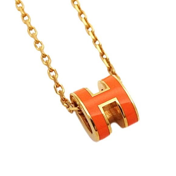 HERMES Orange Necklace - Picture 4 of 10